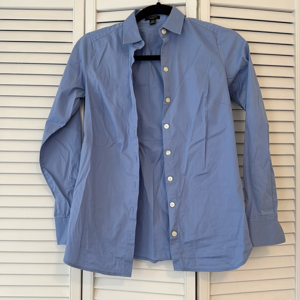 Ann Taylor blue blouse